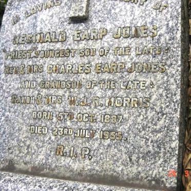 JONES Reginald Earp 1887-1955