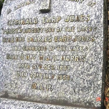 JONES Reginald Earp 1887-1955