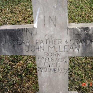 McLEAN John 1854-1937