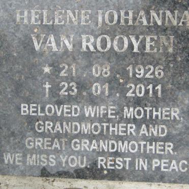 ROOYEN Helene Johanna, van 1926-2011