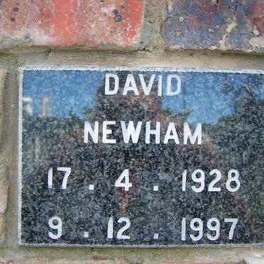 NEWHAM David 1928-1997