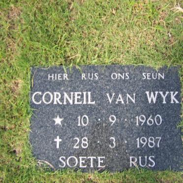 WYK Corneil, van 1960-1987