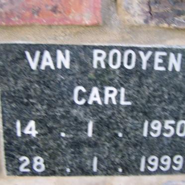 ROOYEN Carl, van 1950-1999