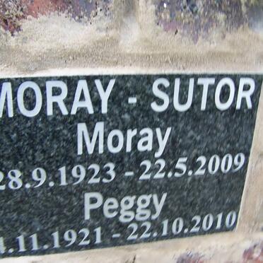 MORAY-SUTOR Moray 1923-2009 &amp; Peggy 1921-2010