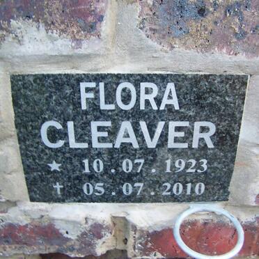 CLEAVER Flora 1923-2010