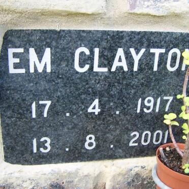 CLAYTON E.M. 1917-2001