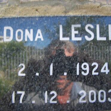 LESLIE Dona 1924-2003