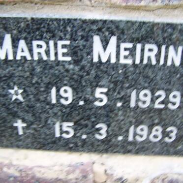 MEIRING Marie 1929-1983