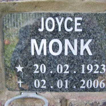 MONK Joyce 1923-2006