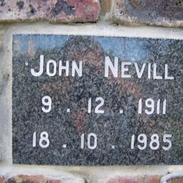 NEVILL John 1911-1985