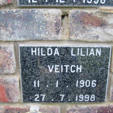 VEITCH Hilda Lilian 1906-1998