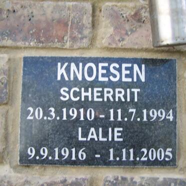 KNOESEN Scherrit 1910-1994 &amp; Lalie 1916-2005