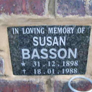 BASSON Susan 1898-1988