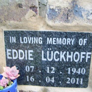 LUCKHOFF Eddie 1940-2011