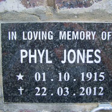 JONES Phyl 1915-2012