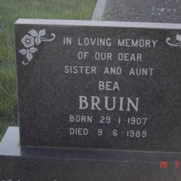 BRUIN Bea 1907-1989