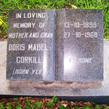 CORKILL Doris Mabel nee YEB 1898-1968