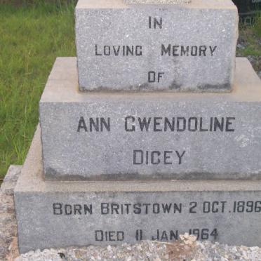 DICEY Ann Gwendoline 1896-1964