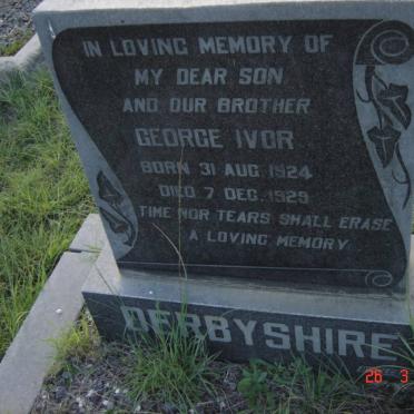 DERBYSHIRE George Ivor 1924-1929
