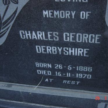 DERBYSHIRE Charles George 1886-1970