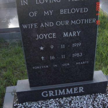 GRIMMER Joyce Mary 1919-1983