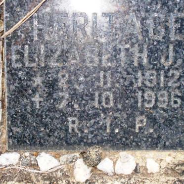 HERITAGE Elizabeth J.J. 1912-1996