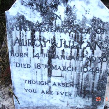 JULYAN Alroy 1930-1948