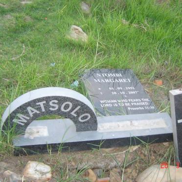 MATSOLO Ntombi Margaret 1952-2007
