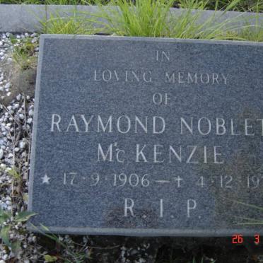 McKENZIE Raymond Noblet 1906-1973