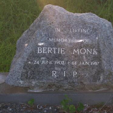 MONK Bertie 1902-1987