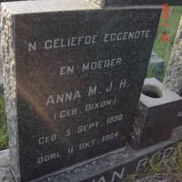 ROOYEN  Anna M.J.H., van  nee DIXON 1890-1964