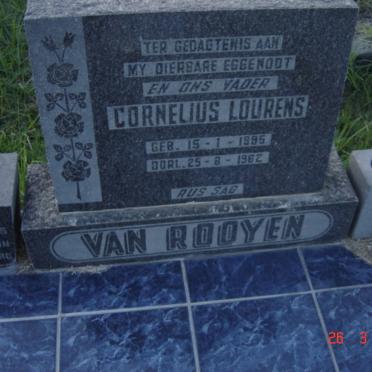 ROOYEN Cornelius Lourens, van 1885-1982