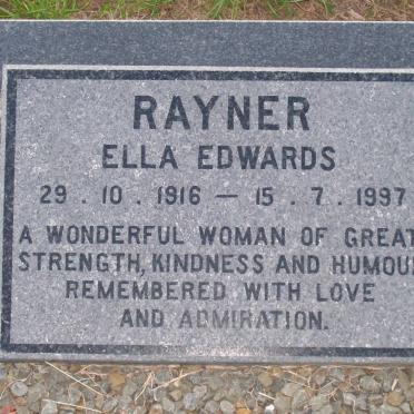 RAYNER Ella Edwards 1916-1997