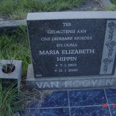 ROOYEN Marie Elizabeth Hippen, van 1903-2000