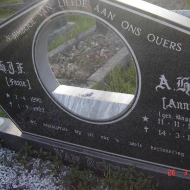 ROOYEN H.J.F, van 1890-1982 &amp; A.H.E. KAPP 1894-1962