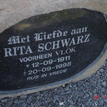 SCHWARZ Rita nee VLOK 1911-1998