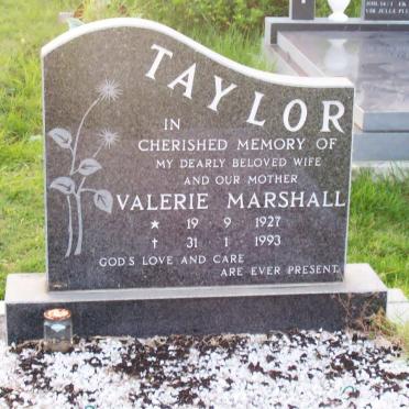 TAYLOR Valerie Marshall 1927-1993