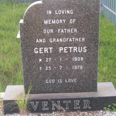 VENTER Gert Petrus 1908-1979