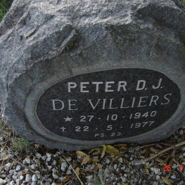 VILLIERS Peter D.J., de 1940-1977