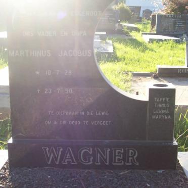 WAGNER Marthinus Jacobus 1928-1990