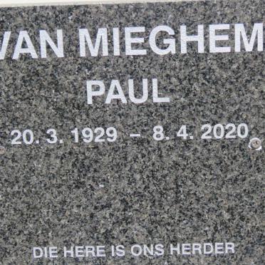 MIEGHEM Paul, van 1929-2020
