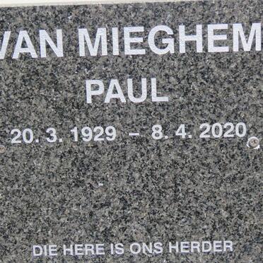 MIEGHEM Paul, van 1929-2020
