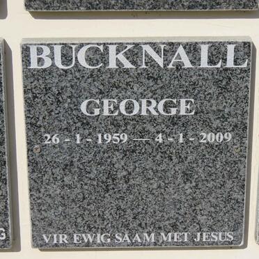 BUCKNALL George 1959-2009