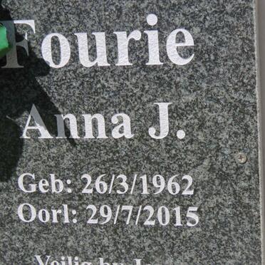 FOURIE Anna J. 1962-2015