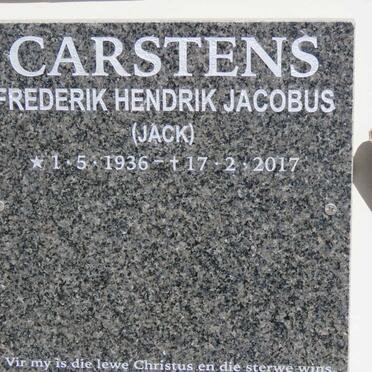 CARSTENS Frederik Hendrik Jacobus 1936-2017