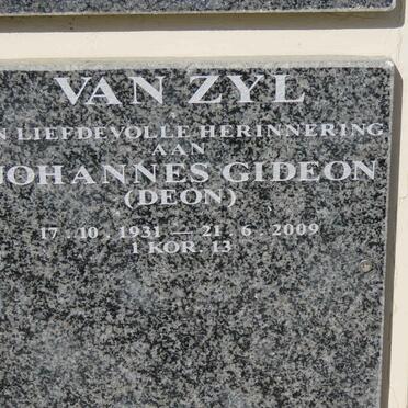 ZYL Johannes Gideon, van 1931-2009
