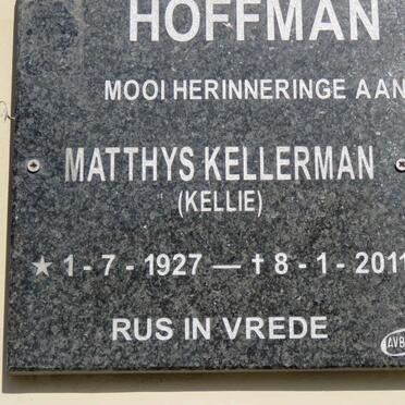 HOFFMAN Matthys Kellerman 1927-2011