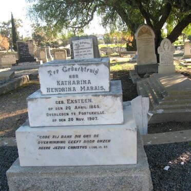 MARAIS Katharina Hendrina nee EKSTEEN 1865-1907