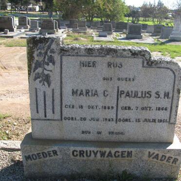 CRUYWAGEN Paulus S.M. 1866-1951 Maria C. 1889-1963
