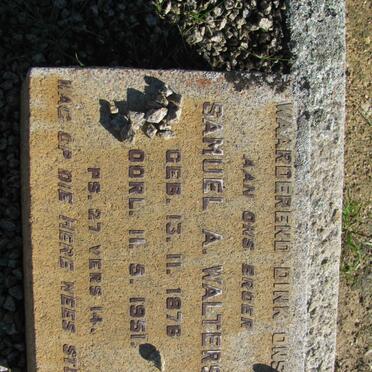 WALTERS Samuel A. 1876-1951